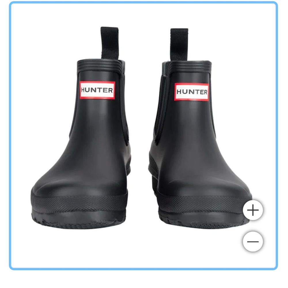 NAVY Hunter Original Chelsea Rain Boot Size 7
